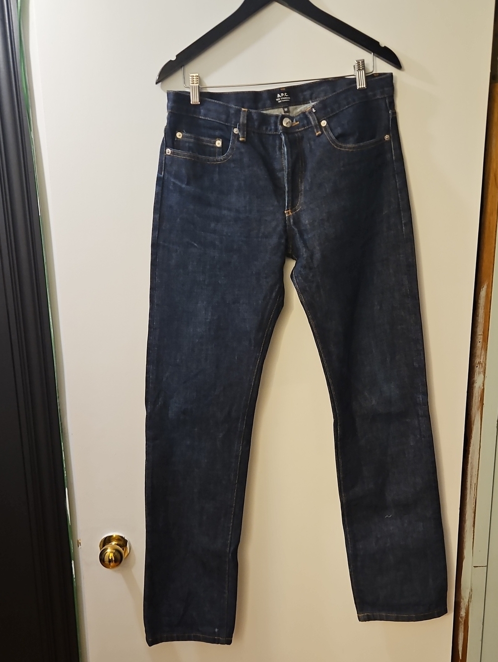 A.P.C. Men’s Indigo Straight-Leg Jeans Slevedge Denim Size 32